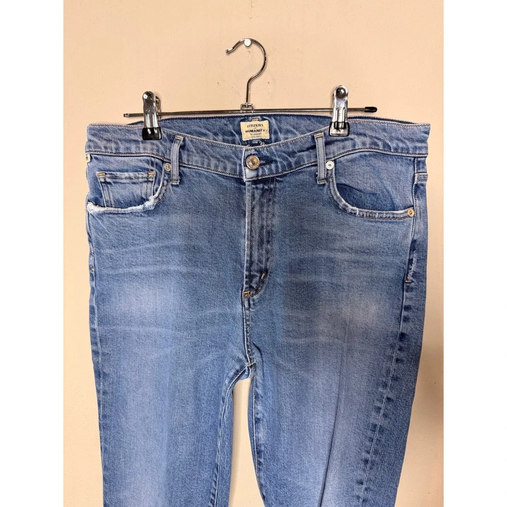 Citizens of Humanity Harlow Ankle Jeans Womens 31 Blue Mid Rise Slim Denim